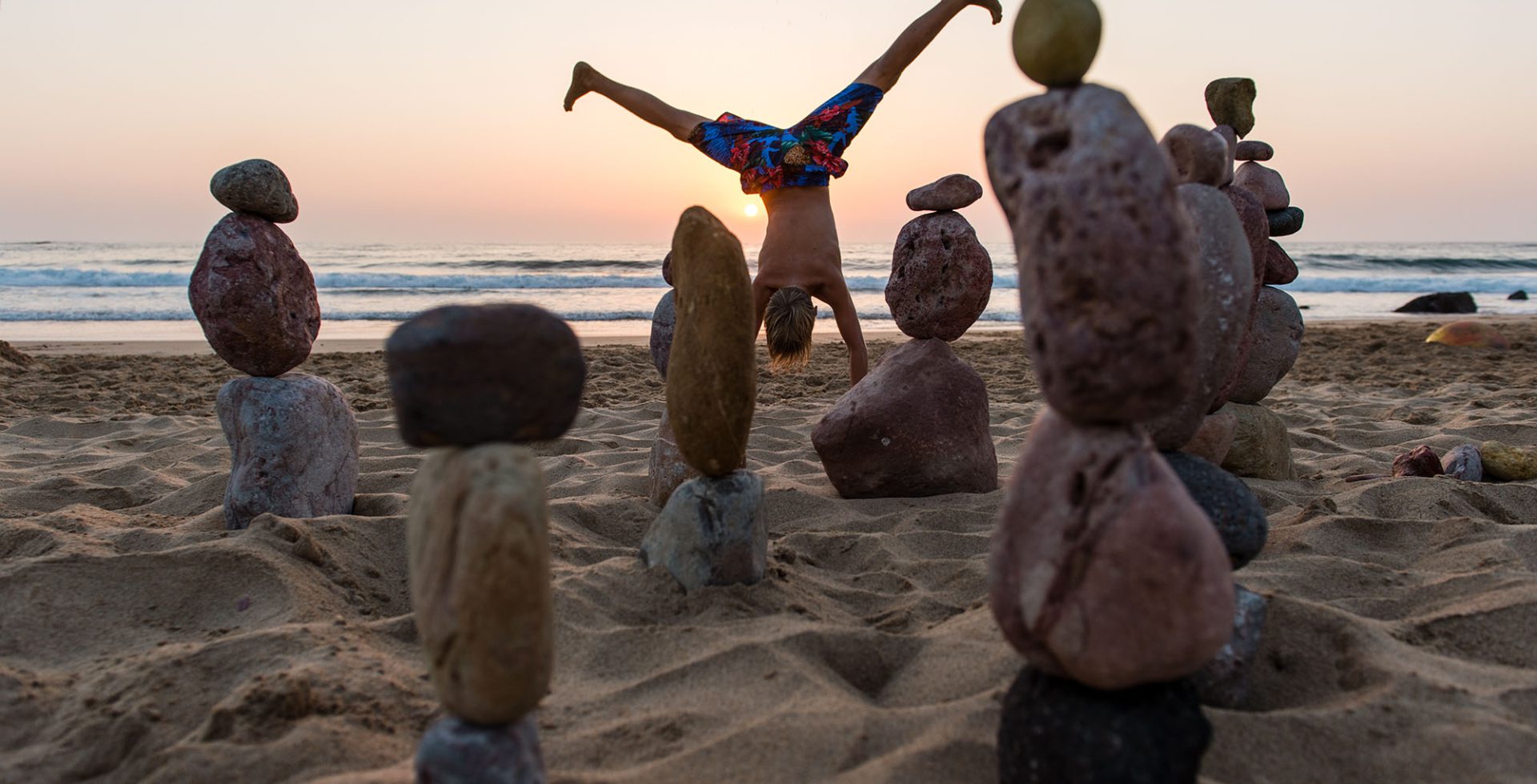 Sportfotografie - Handstand am Bodensee